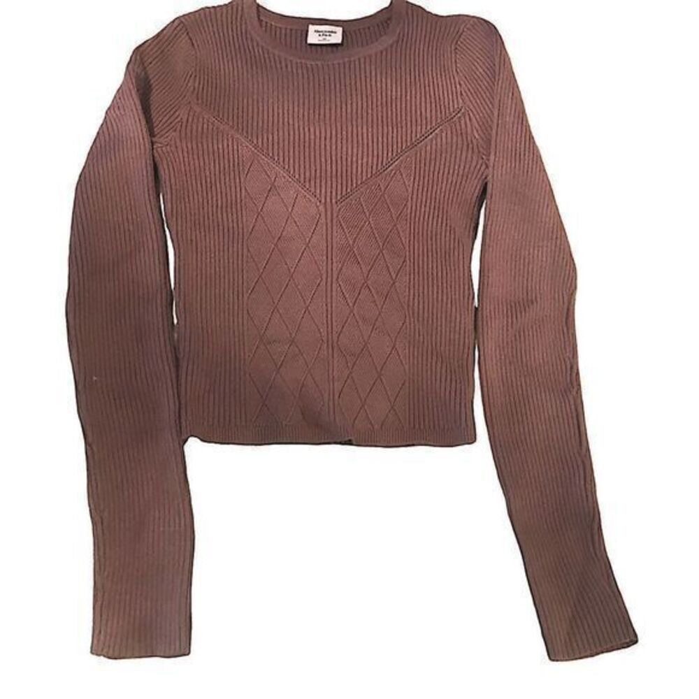 Abercrombie & Fitch‎ Crop Ribbed Knit Sweater  Top Size XS